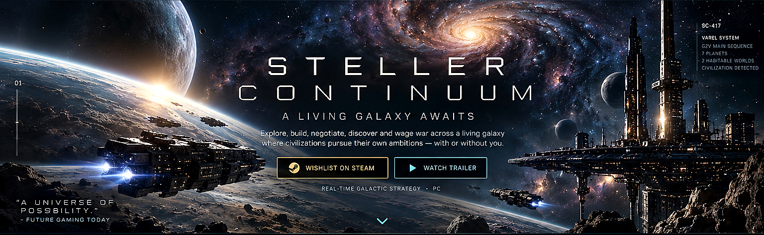 Steller Continuum — A Living Galaxy Awaits